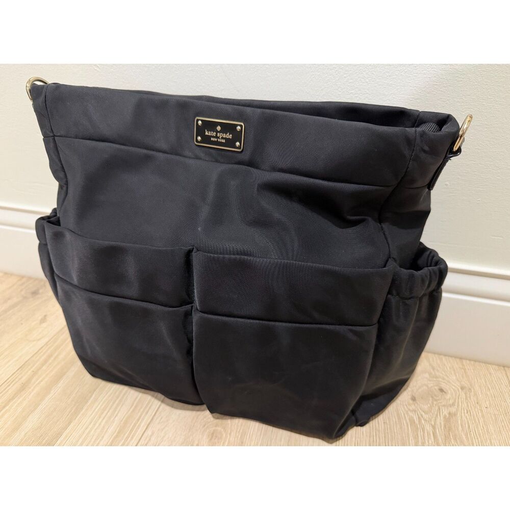 Kate Spade Blake Avenue Adamson Black Nylon Baby Diaper Bag Tote No Long Strap